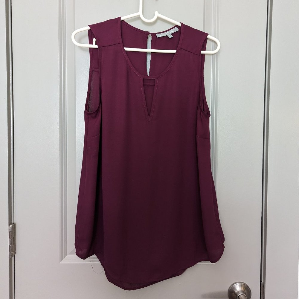 Wine colored blouse, size M